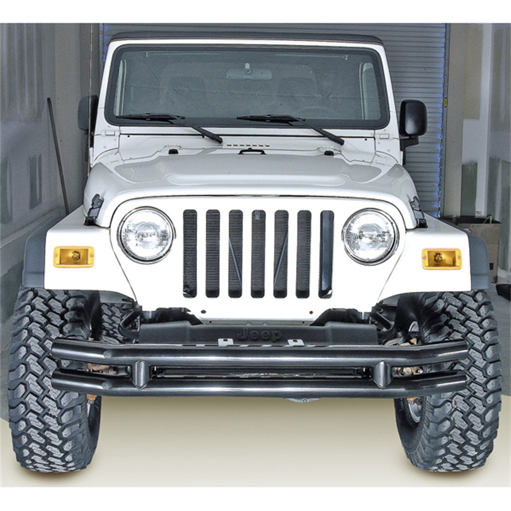 Rugged Ridge 11560.02 Front Bumper for Select Jeep CJ5, Jeep CJ7, Jeep Scrambler, Jeep TJ, Jeep Wrangler