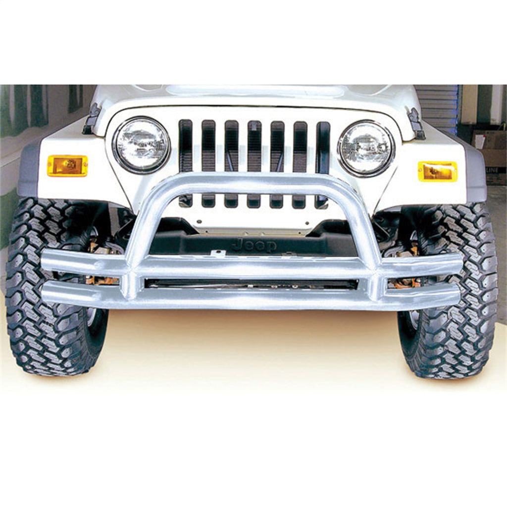 Rugged Ridge 11563.01 Front Tube Bumper for Select Jeep CJ5, Jeep CJ7, Jeep Scrambler, Jeep TJ, Jeep Wrangler