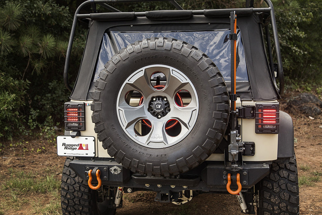 Rugged Ridge 11585.04 Accessory Brake Light LED Ring for Select Jeep TJ, Jeep Wrangler, Jeep Wrangler JK