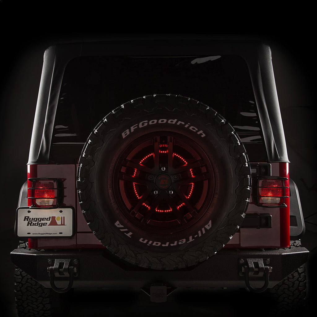 Rugged Ridge 11585.04 Accessory Brake Light LED Ring for Select Jeep TJ, Jeep Wrangler, Jeep Wrangler JK
