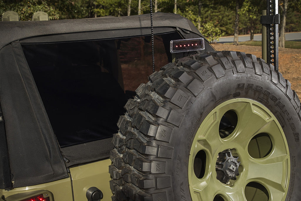 Rugged Ridge 11585.05 High Mount LED 3rd Brake Light for Select Jeep Wrangler, Jeep Wrangler JK