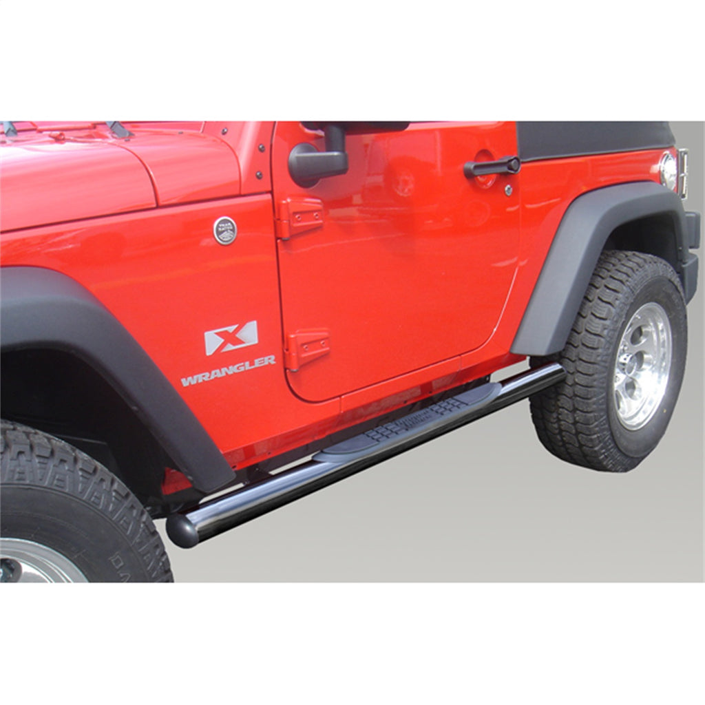 Rugged Ridge 11590.05 Side Tube Step for Select Jeep Wrangler, Jeep Wrangler JK