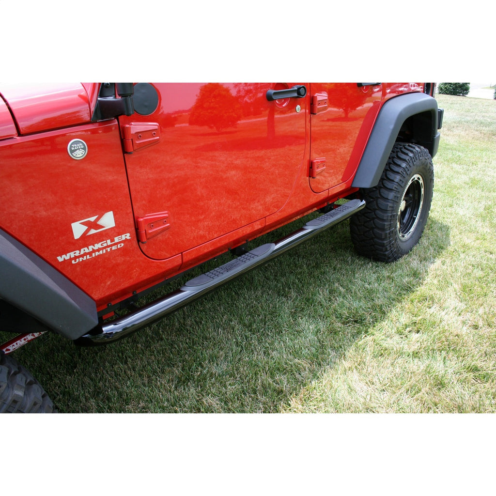 Rugged Ridge 11590.06 Side Tube Step for Select Jeep Wrangler, Jeep Wrangler JK