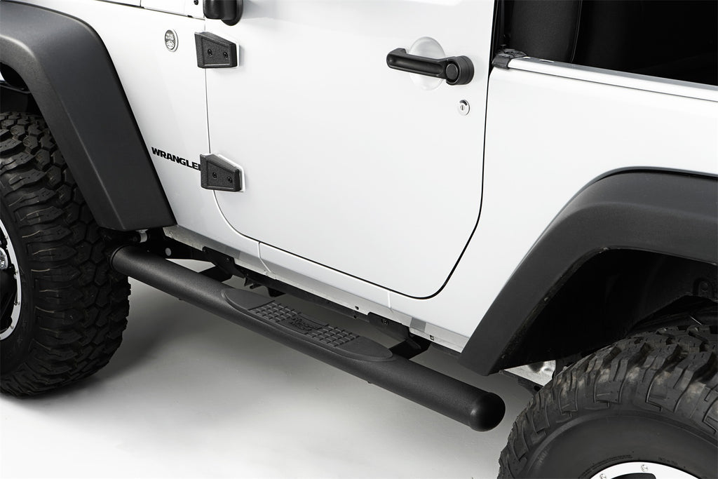 Rugged Ridge 11591.07 Side Tube Step for Select Jeep Wrangler, Jeep Wrangler JK