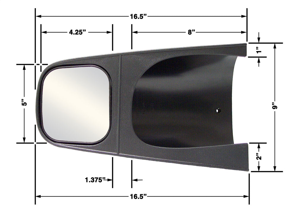 Cipa USA 11601 Custom Towing Mirror for Select Ford Expedition, Ford F-150, Ford F-150 Heritage, Ford F-250, Lincoln Navigator