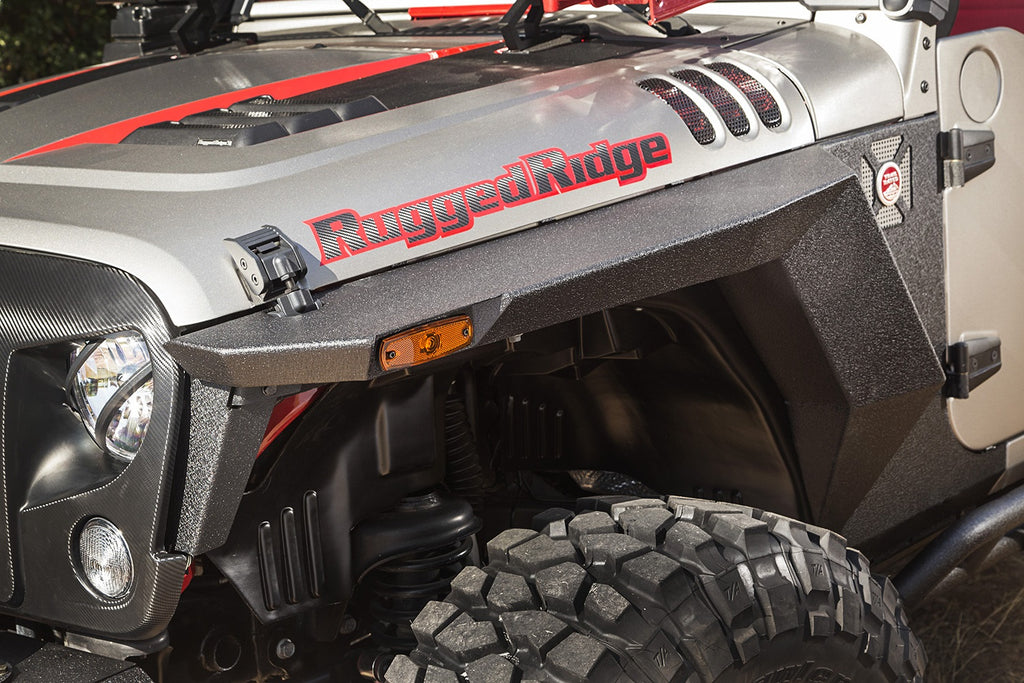 Rugged Ridge 11615.01 XHD Armor Fenders for Select Jeep Wrangler, Jeep Wrangler JK