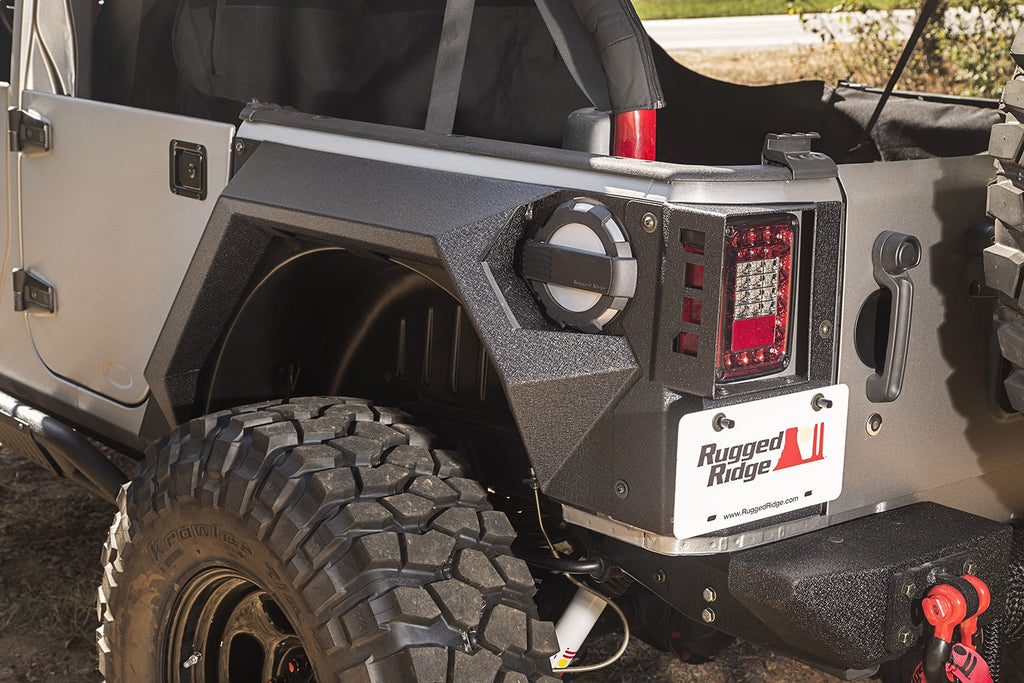 Rugged Ridge 11615.02 XHD Armor Fenders for Select Jeep Wrangler, Jeep Wrangler JK