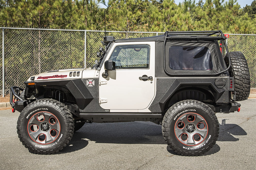 Rugged Ridge 11615.03 XHD Armor Fenders for Select Jeep Wrangler, Jeep Wrangler JK