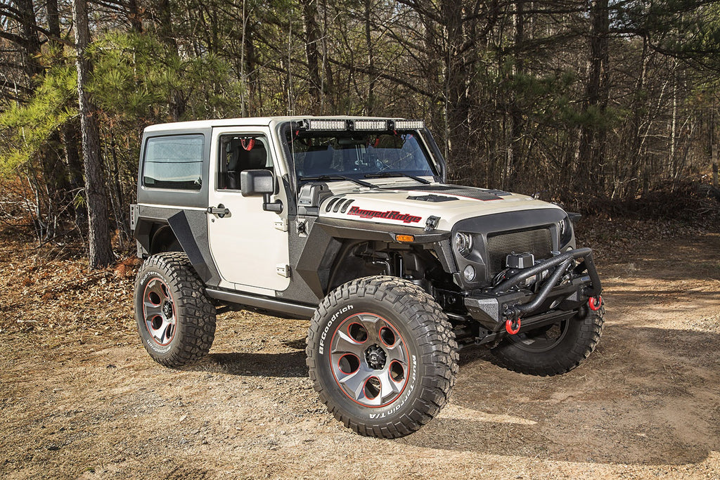 Rugged Ridge 11615.03 XHD Armor Fenders for Select Jeep Wrangler, Jeep Wrangler JK