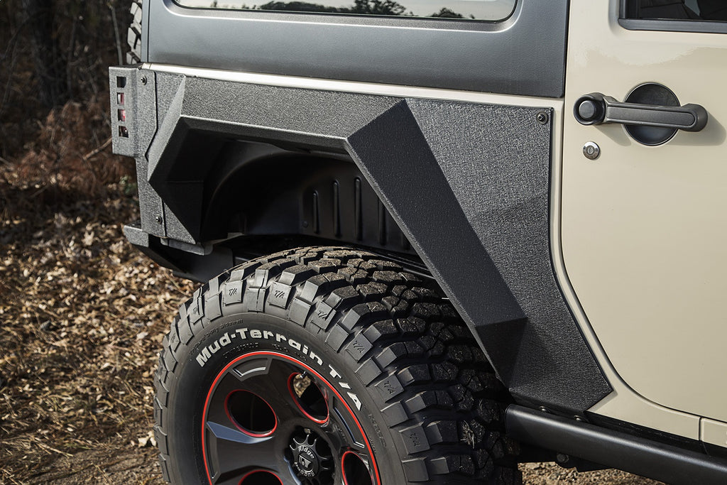 Rugged Ridge 11615.03 XHD Armor Fenders for Select Jeep Wrangler, Jeep Wrangler JK