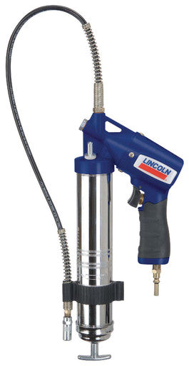 Lincoln Industrial 1162 PowerLuber Automatic Air-Operated Grease Gun, Blue/Silver, 40:1 Pump Ratio, 14.5 Oz. Cartridge/16 Oz. Bulk Capacity