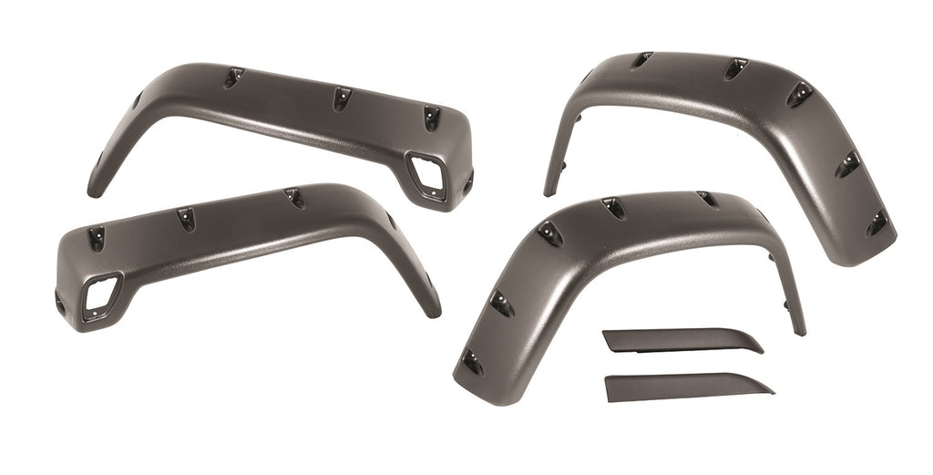 Rugged Ridge 11630.10 All Terrain Fender Flare Set for Select Jeep TJ, Jeep Wrangler