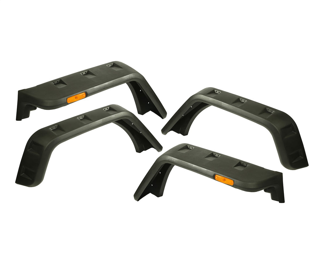 Rugged Ridge 11640.09 Hurricane Fender Flare Kit for Select Jeep Wrangler, Jeep Wrangler JK