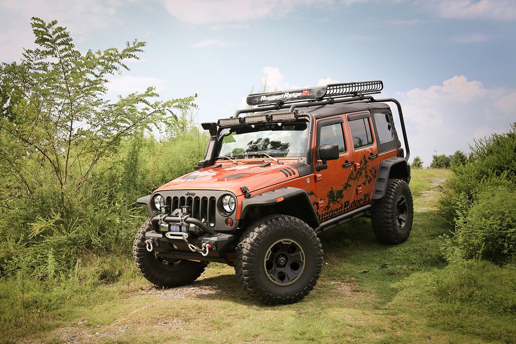 Rugged Ridge 11640.09 Hurricane Fender Flare Kit for Select Jeep Wrangler, Jeep Wrangler JK