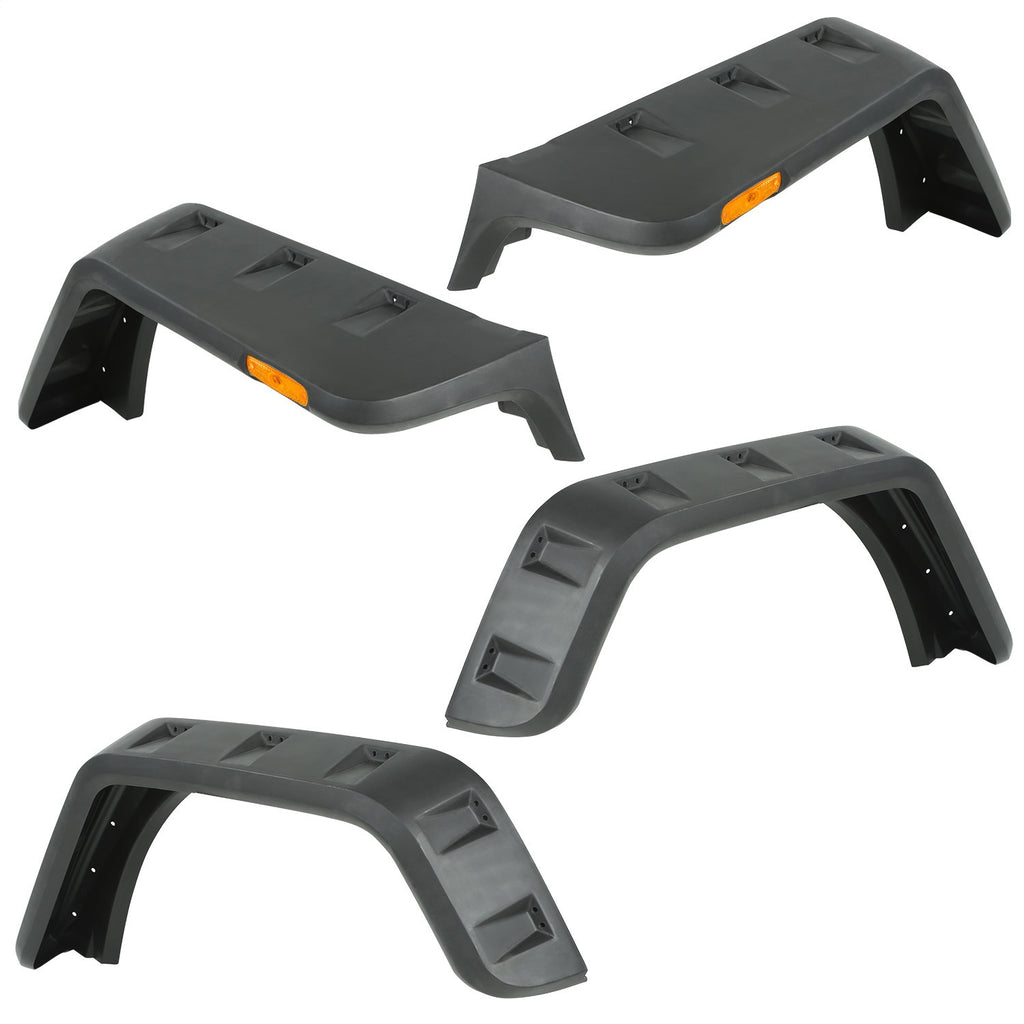 Rugged Ridge 11640.25 Hurricane Fender Flare Kit for Select Jeep Wrangler, Jeep Wrangler JK