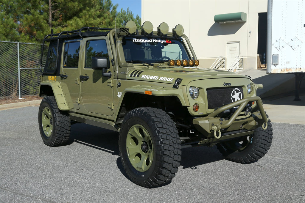 Rugged Ridge 11640.25 Hurricane Fender Flare Kit for Select Jeep Wrangler, Jeep Wrangler JK