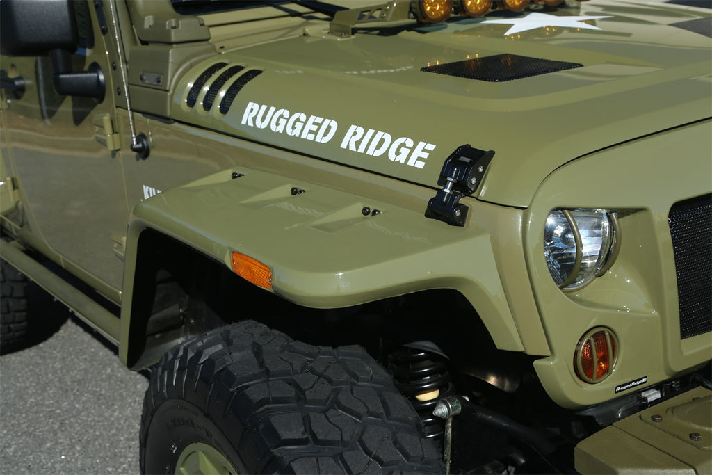 Rugged Ridge 11640.25 Hurricane Fender Flare Kit for Select Jeep Wrangler, Jeep Wrangler JK