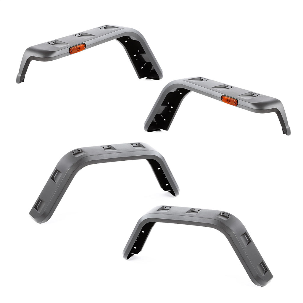 Rugged Ridge 11640.30 Hurricane Fender Flare Kit for Select Jeep TJ, Jeep Wrangler