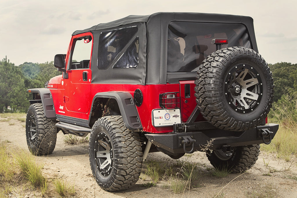 Rugged Ridge 11640.30 Hurricane Fender Flare Kit for Select Jeep TJ, Jeep Wrangler