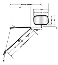 Load image into Gallery viewer, Cipa USA 11650 Deluxe Door Mount Mirror