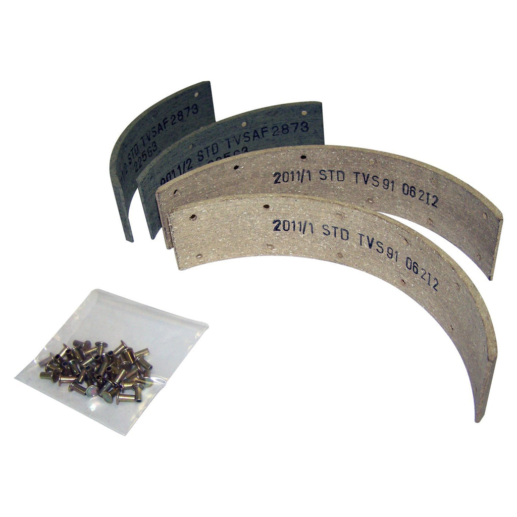 Crown Automotive Jeep Replacement 116600 Brake Lining Set for Select 41-68 Vintage Jeep MB CJS, M38, M38-A1 w/ 9" Brakes