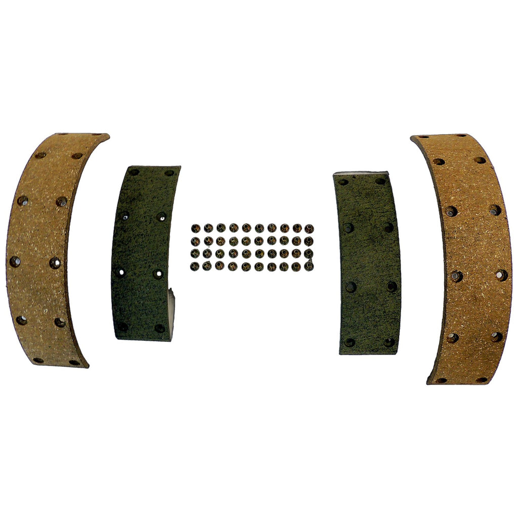 Crown Automotive Jeep Replacement 116600 Brake Lining Set for Select 41-68 Vintage Jeep MB CJS, M38, M38-A1 w/ 9" Brakes
