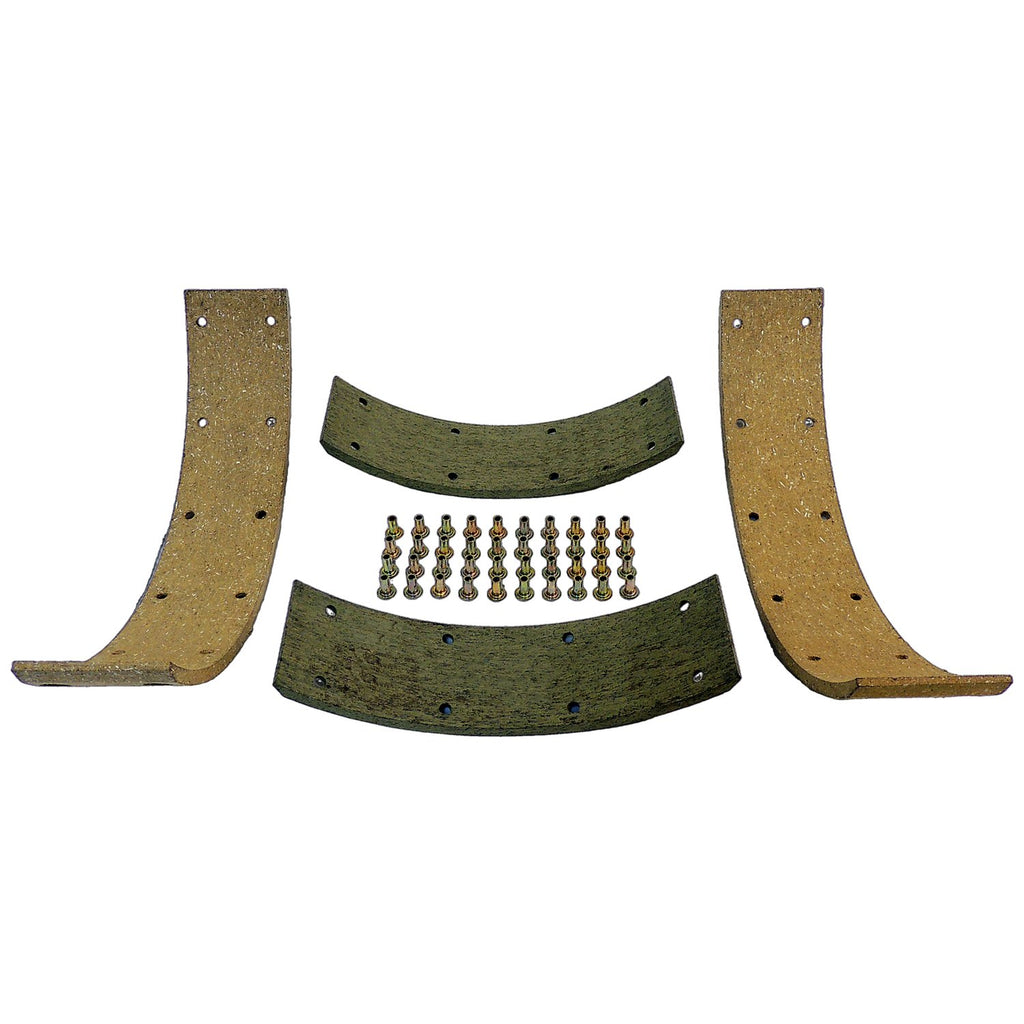 Crown Automotive Jeep Replacement 116600 Brake Lining Set for Select 41-68 Vintage Jeep MB CJS, M38, M38-A1 w/ 9" Brakes