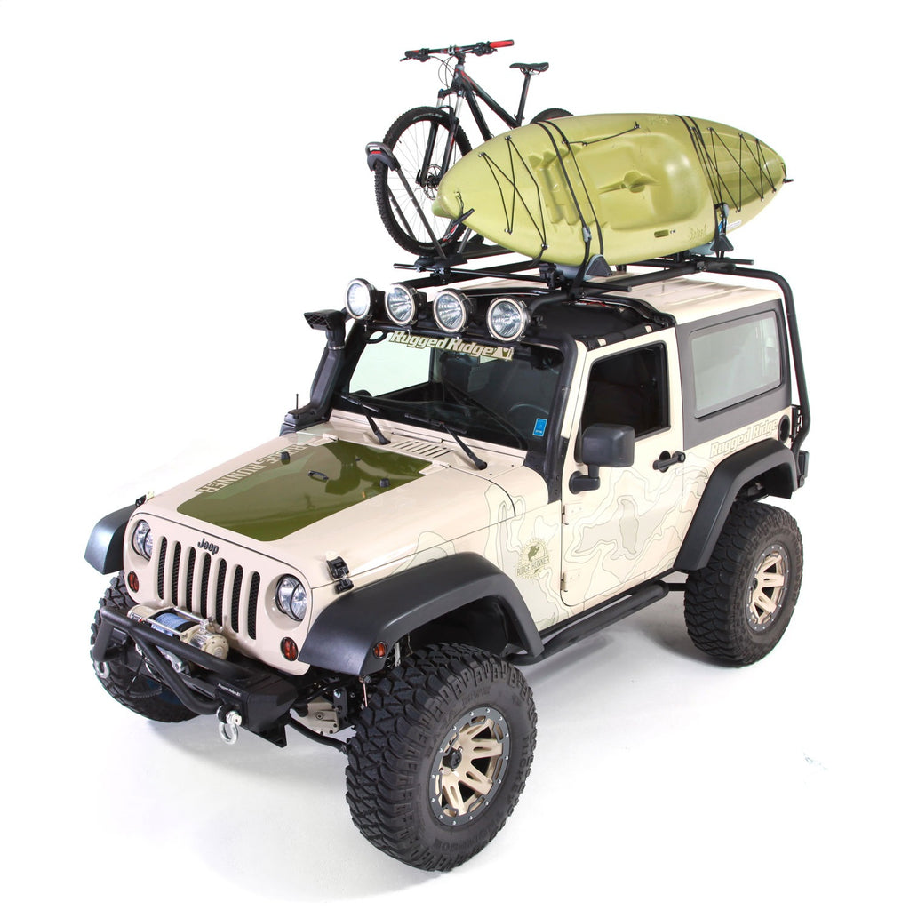 Rugged Ridge 11703.01 Sherpa Roof Rack for Select Jeep Wrangler, Jeep Wrangler JK