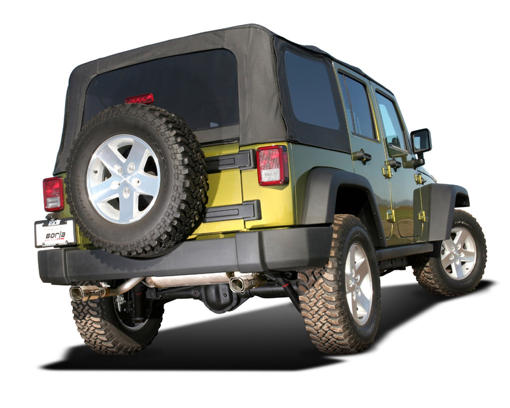 Borla 11755 Axle-Back Exhaust System - Touring for Select Jeep Wrangler