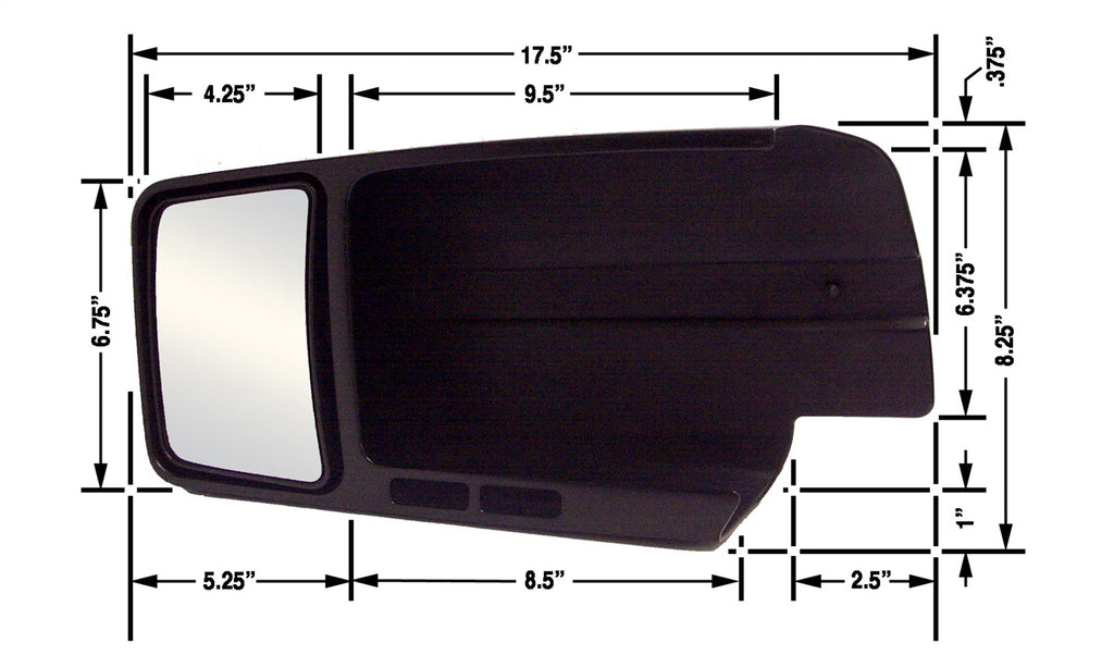 Cipa USA 11802 Custom Towing Mirror for Select Ford F-150