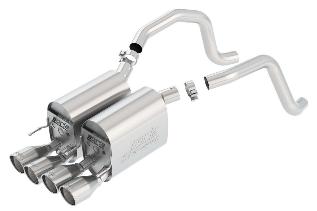 Borla 11815 Axle-Back Exhaust System - S-Type ll for Select Chevrolet Corvette
