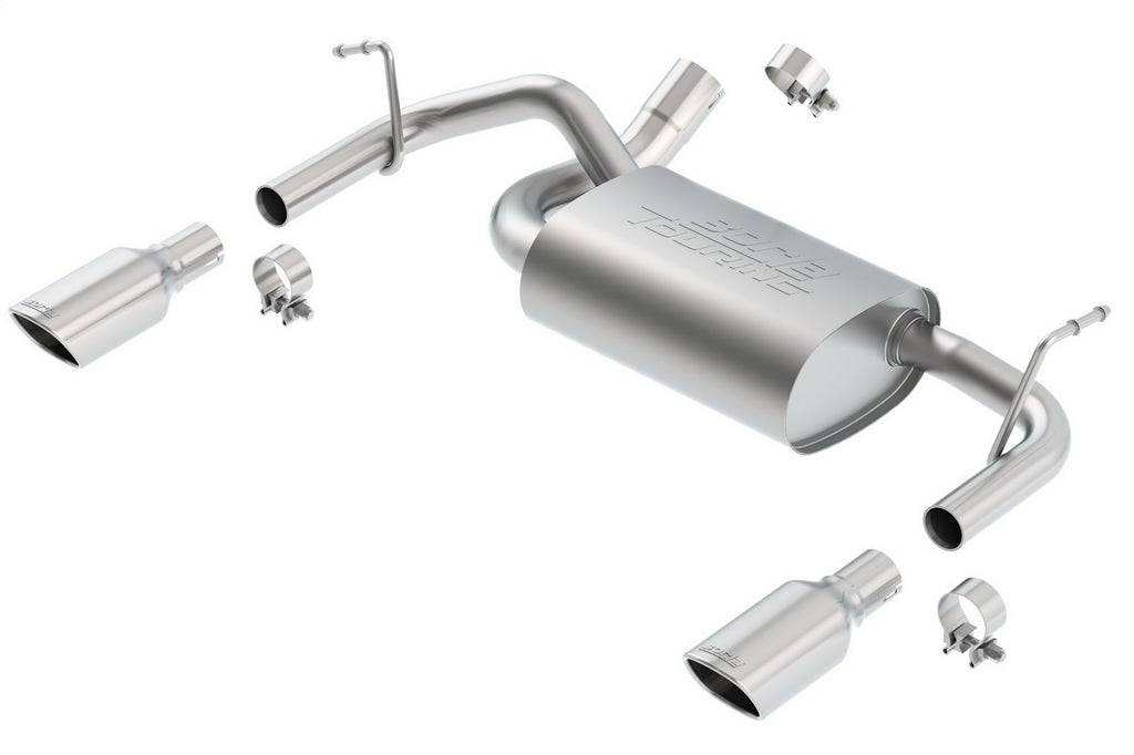 Borla 11834 Axle-Back Exhaust System - Touring for Select Jeep Wrangler, Jeep Wrangler JK