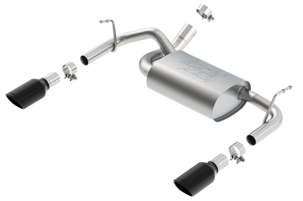 Borla 11860BC Axle-Back Exhaust System - ATAK® for Select Jeep Wrangler, Jeep Wrangler JK