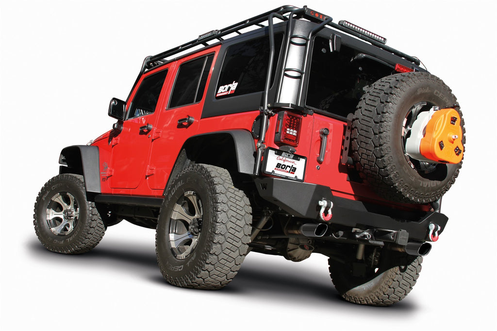 Borla 11860BC Axle-Back Exhaust System - ATAK® for Select Jeep Wrangler, Jeep Wrangler JK