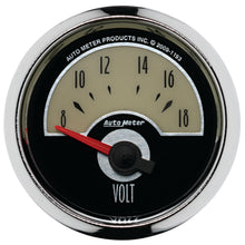 Load image into Gallery viewer, AutoMeter 1193 GAUGE, VOLTMETER, 2 1/16", 18V, ELEC, CRUISER
