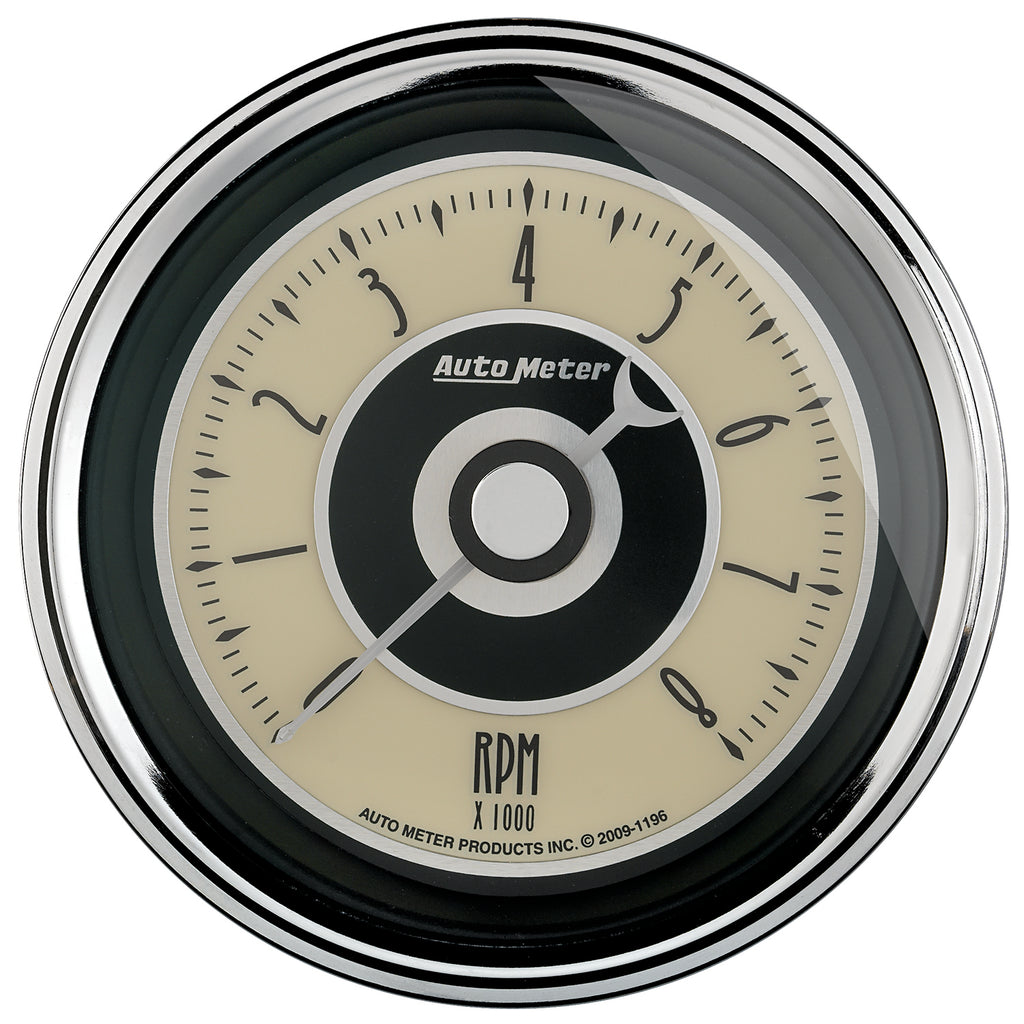 AutoMeter 1195 GAUGE, TACHOMETER, 3 3/8", 8K RPM, IN-DASH, CRUISER AD
