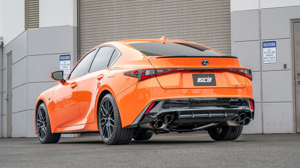 Borla 11981BC Axle-Back Exhaust System - S-Type for Select Lexus IS500, Lexus RC F
