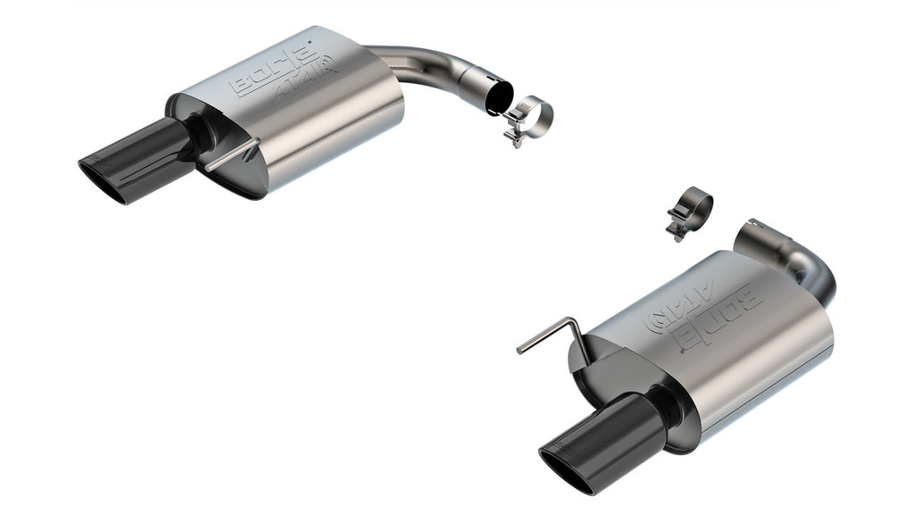 Borla 11984BC Axle-Back Exhaust System - ATAK® for Select Ford Mustang
