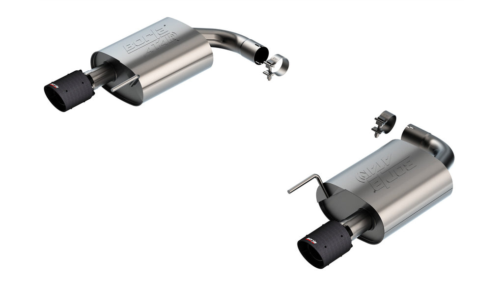 Borla 11984CFBA Axle-Back Exhaust System - ATAK® for Select Ford Mustang