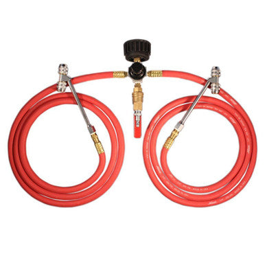 Milton 551 Dual Truck Service Station Tire Inflator, Air Pressure Gauge, Dual Truck Tire Air Chuck, 7' Hose