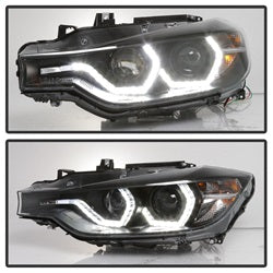 12-14-Bmw-F30-3-Series-4Dr-Projector-Headlights---Led-Drl---Black-(Pro-Yd-Bmwf3012-Drl-Bk)