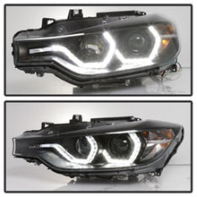 Load image into Gallery viewer, 12-14-Bmw-F30-3-Series-4Dr-Projector-Headlights---Led-Drl---Black-(Pro-Yd-Bmwf3012-Drl-Bk)