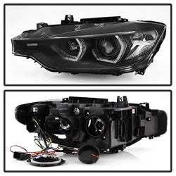 12-14-Bmw-F30-3-Series-4Dr-Projector-Headlights---Led-Drl---Black-(Pro-Yd-Bmwf3012-Drl-Bk)