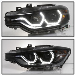 12-14-Bmw-F30-3-Series-4Dr-Projector-Headlights---Led-Drl---Blk-Smoke-Pro-Yd-Bmwf3012-Drl-Bsm