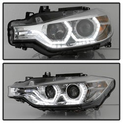12-14-Bmw-F30-3-Series-4Dr-Projector-Headlights---Led-Drl---Chrome-(Pro-Yd-Bmwf3012-Drl-C)