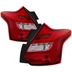 12-14-Ford-Focus-5Dr-Led-Tail-Lights---Red-Clear-(Alt-Yd-Ff12-Led-Rc)