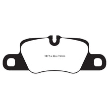 Load image into Gallery viewer, 12-15-Porsche-911-(991)-(Cast-Iron-Rotor-Only)-3.8-Carrera-S-Yellowstuff-Rear-Brake-Pads