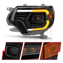 Load image into Gallery viewer, 12-15-Toyota-Tacoma-Projector-Headlights---W-Light-Bar-Switchback-Black-Housing