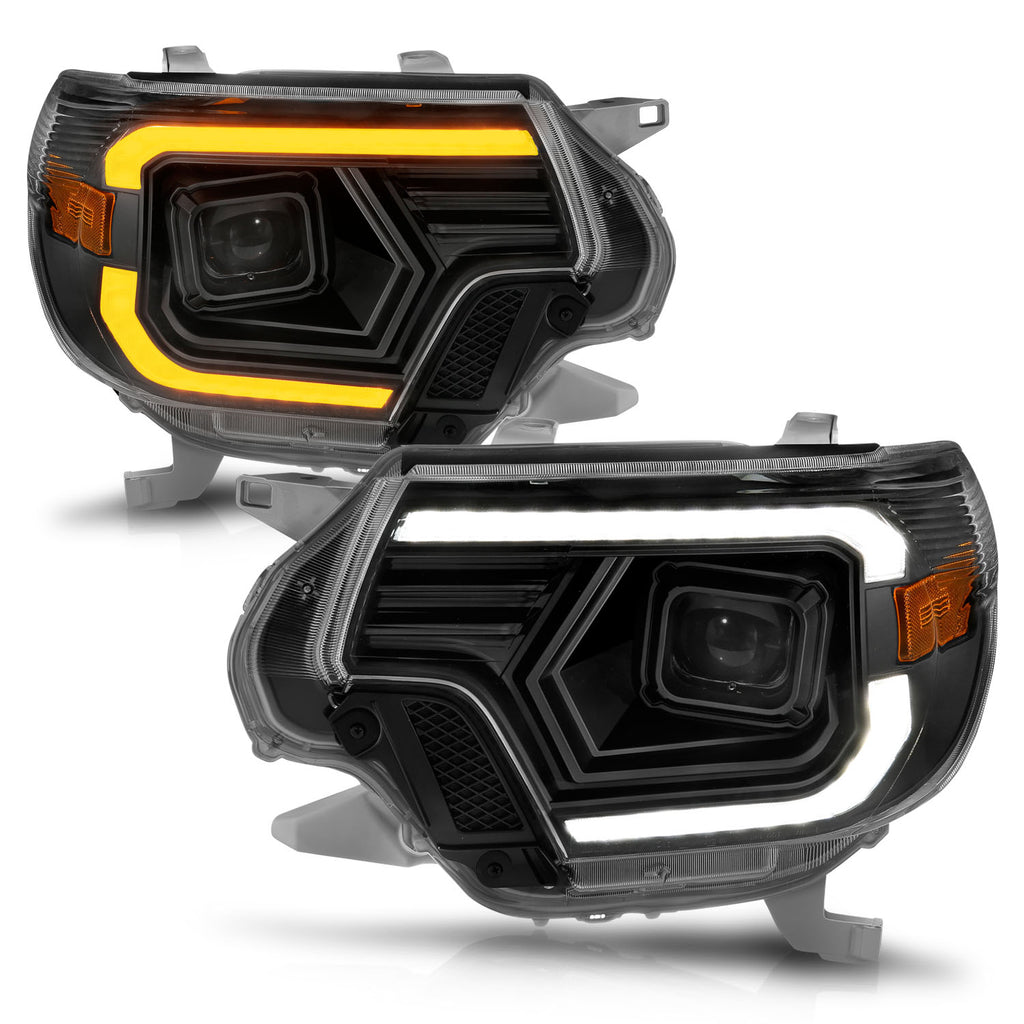 12-15-Toyota-Tacoma-Projector-Headlights---W-Light-Bar-Switchback-Black-Housing