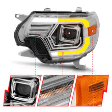 Load image into Gallery viewer, 12-15-Toyota-Tacoma-Projector-Headlights---W-Light-Bar-Switchback-Chrome-Housing